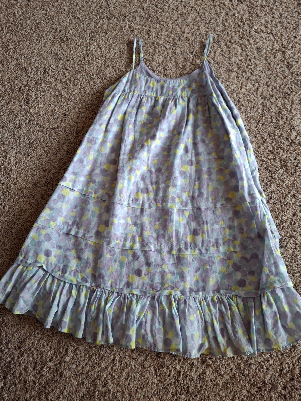 GAP Lavender Polka Dot Sundress with Yellow Accents
